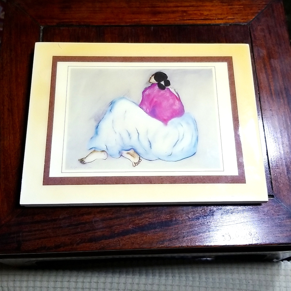 R C Gorman vintage wall tile